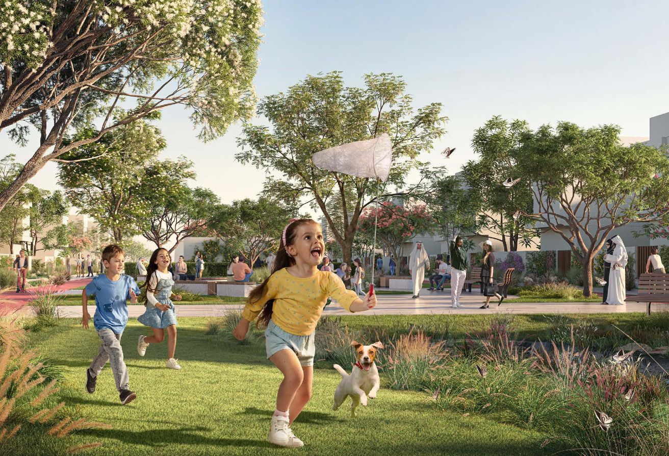 Sustainable City Yas Island apartment garden 2 bedroom maid investment