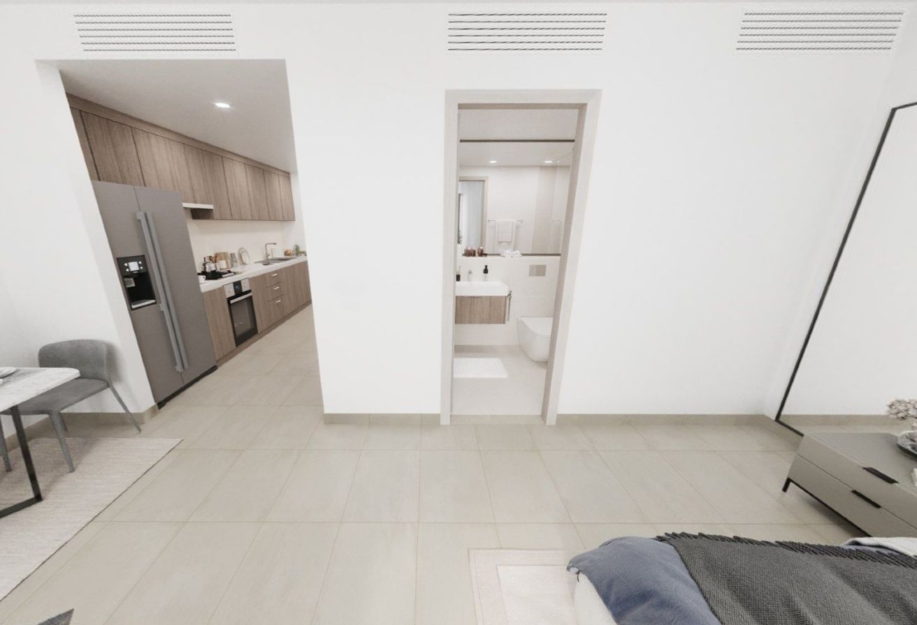 Yas Golf Collection studio apartment golf view Yas Island furnished