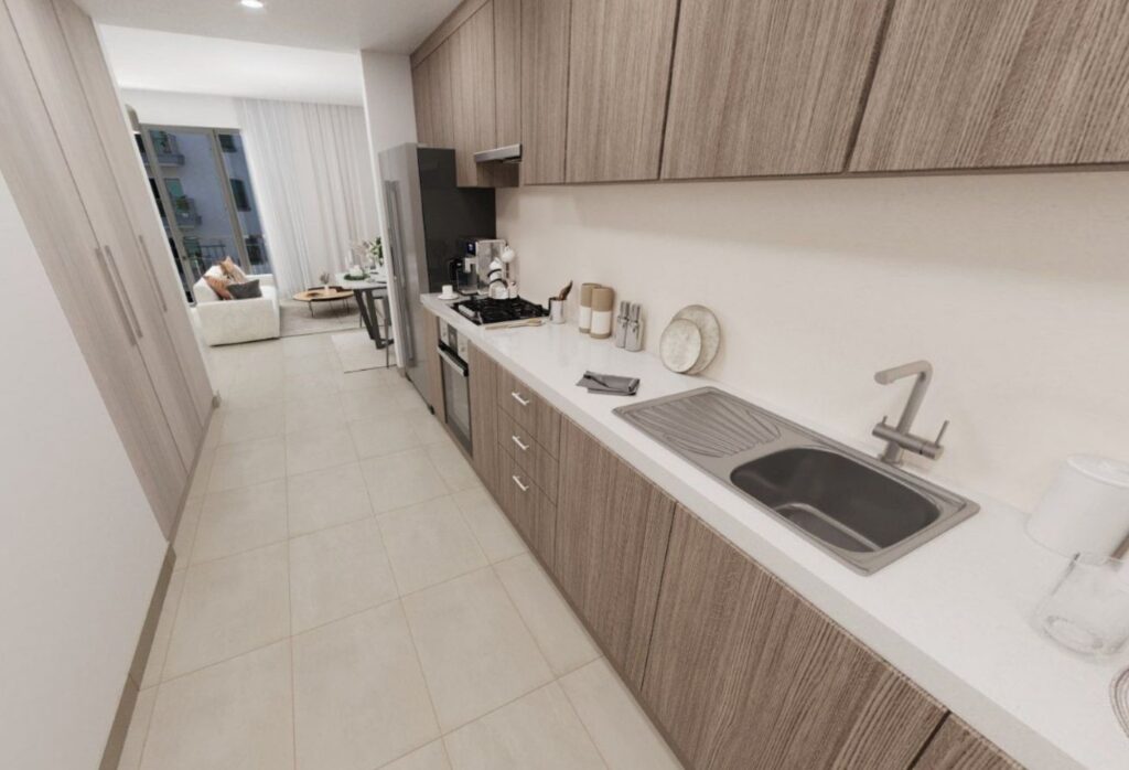 Yas Golf Collection studio apartment golf view Yas Island furnished