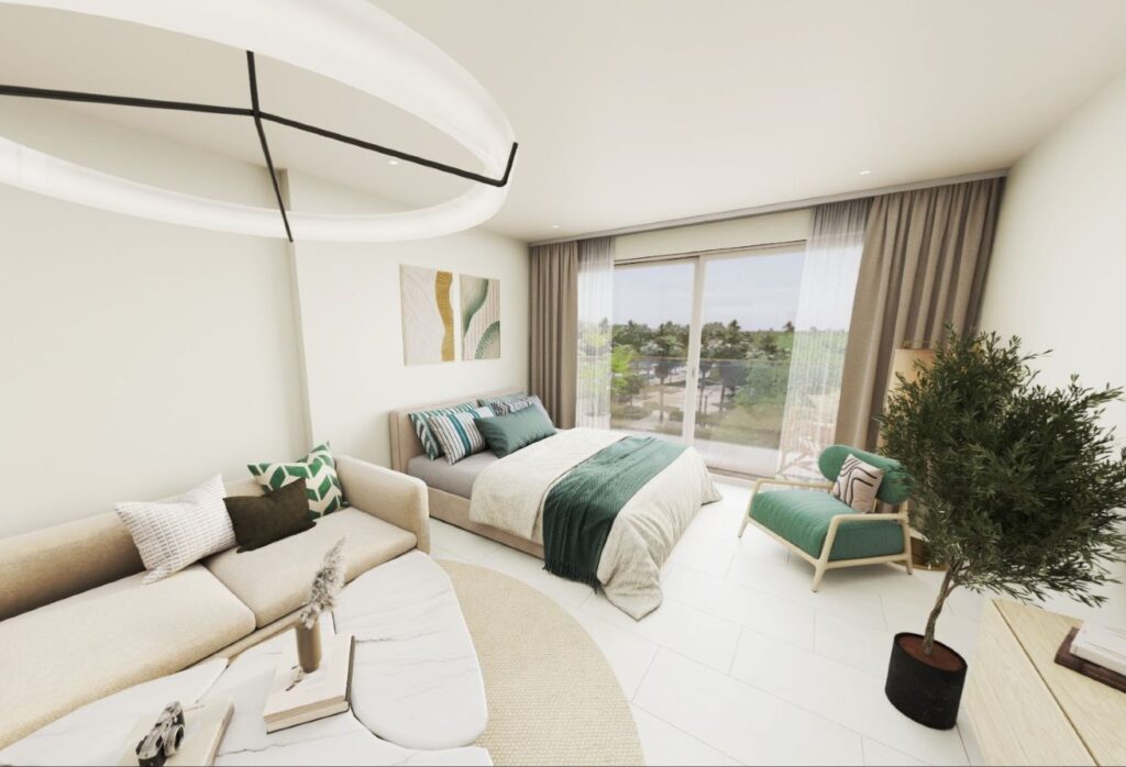 Yas Riva studio apartment Yas Island balcony ground floor investmen