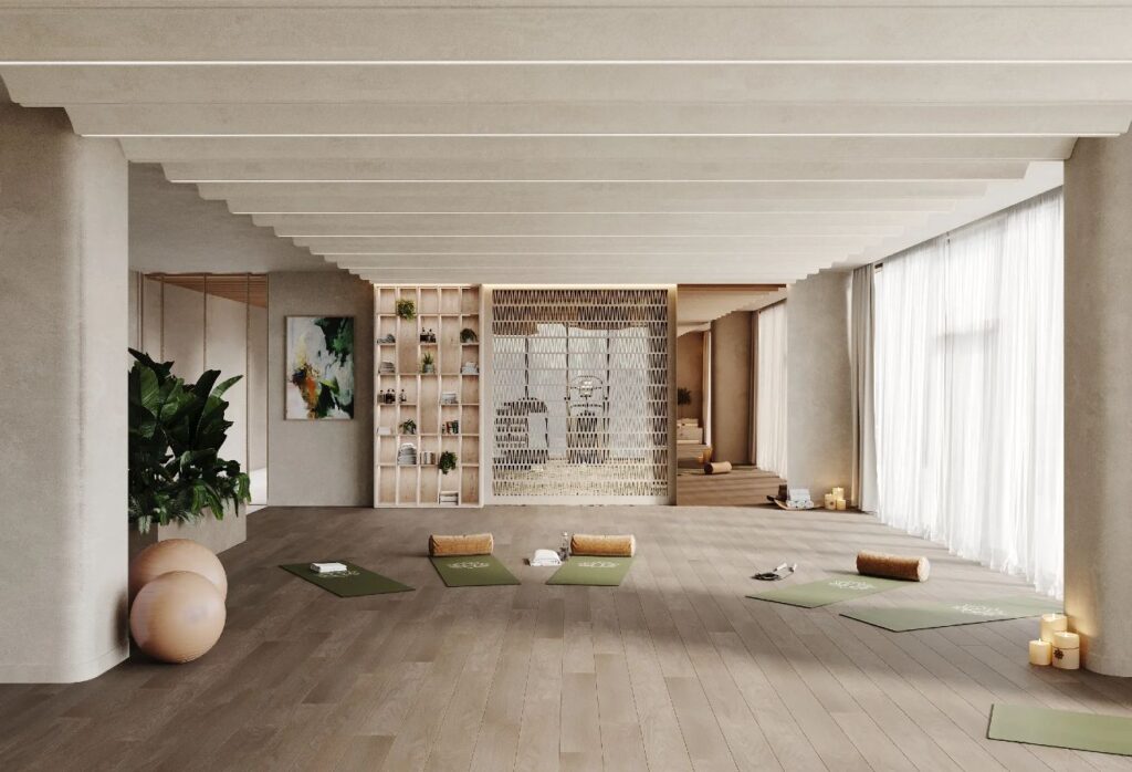 Yas Riva studio apartment Yas Island balcony ground floor investmen