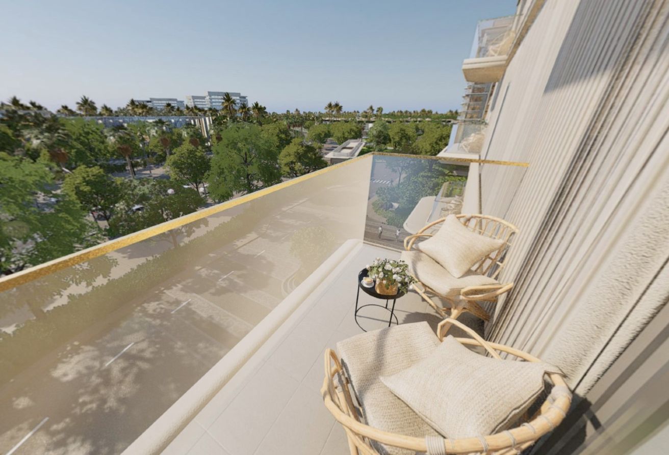 Yas Riva studio apartment Yas Island balcony ground floor investmen