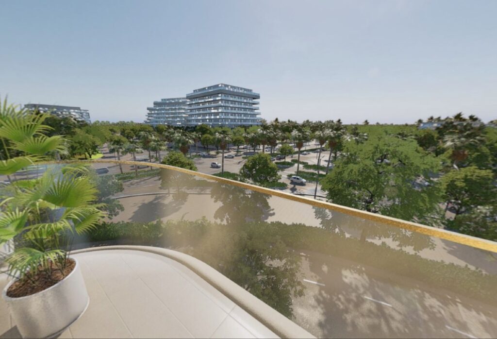 Yas Riva studio apartment Yas Island balcony ground floor investmen