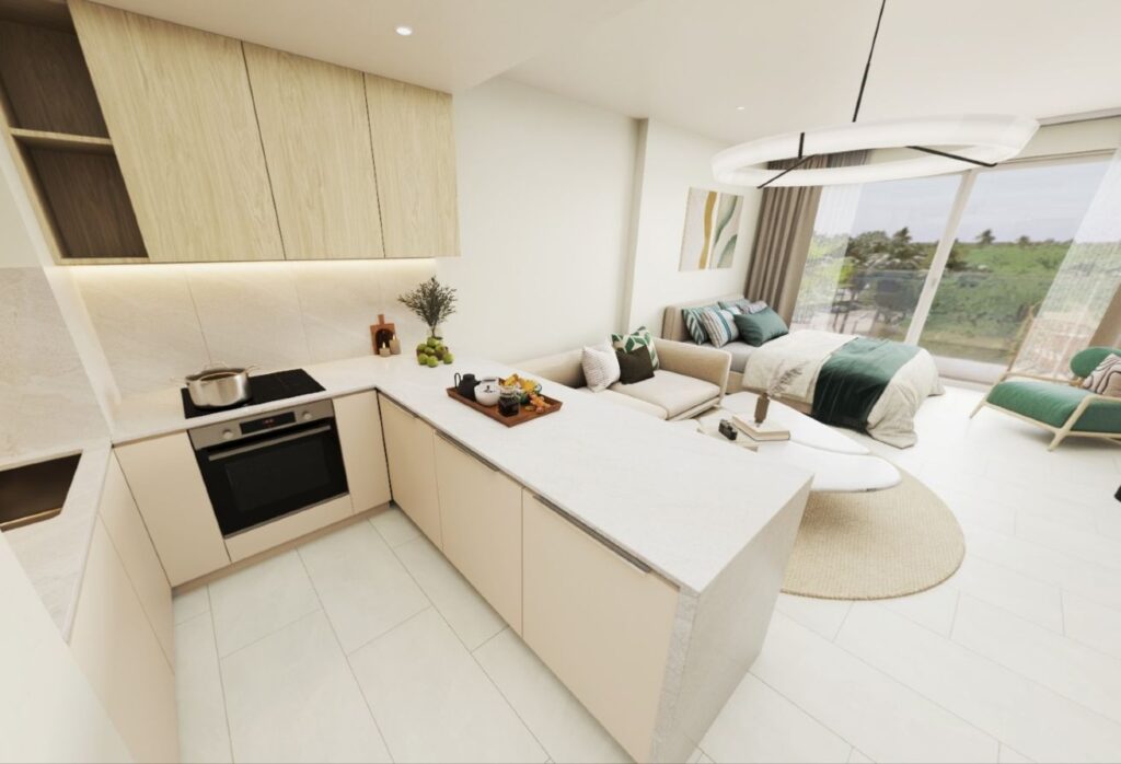 Yas Riva studio apartment Yas Island balcony ground floor investmen